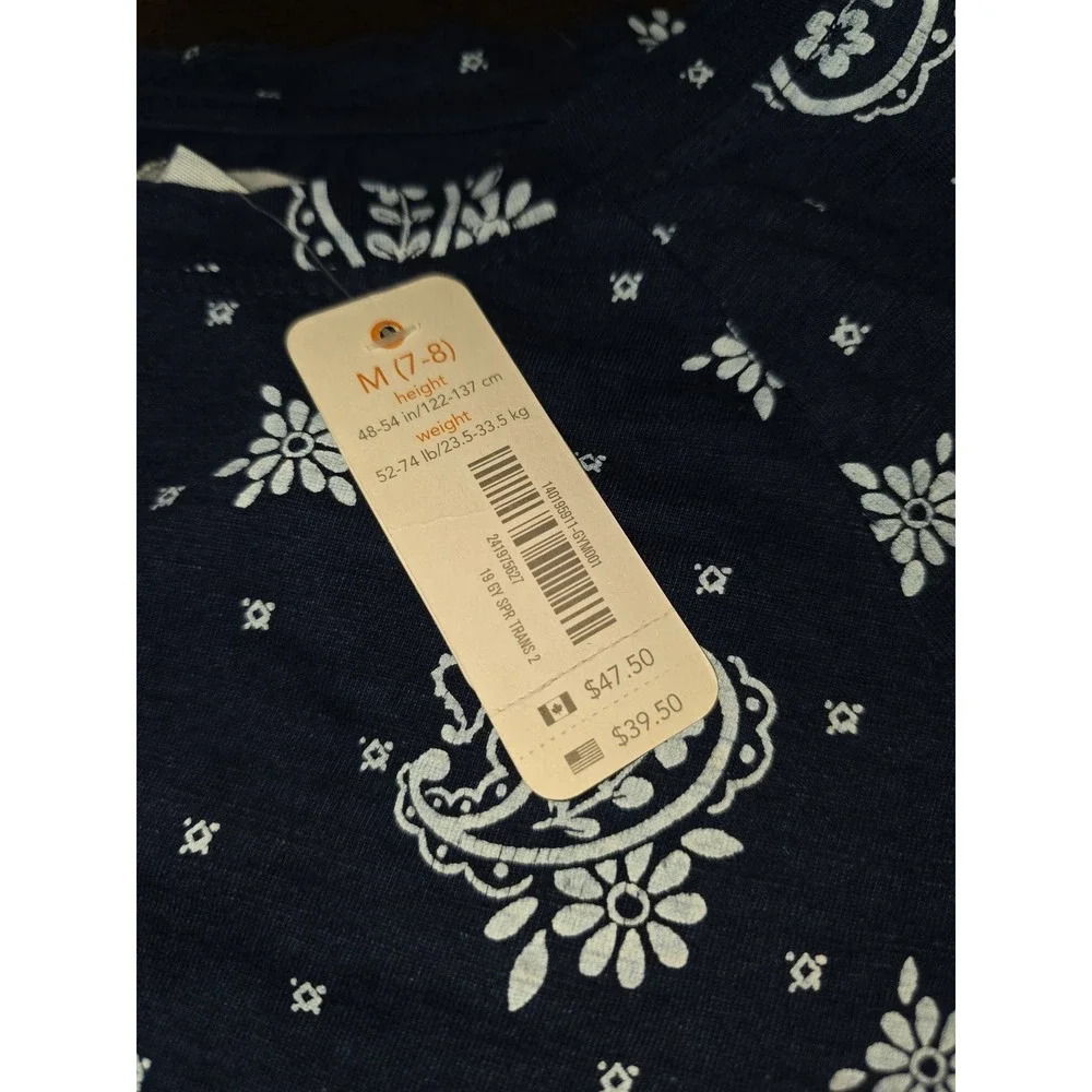 Gymboree Indigo dyed dress size medium 7‎ 8 nwt